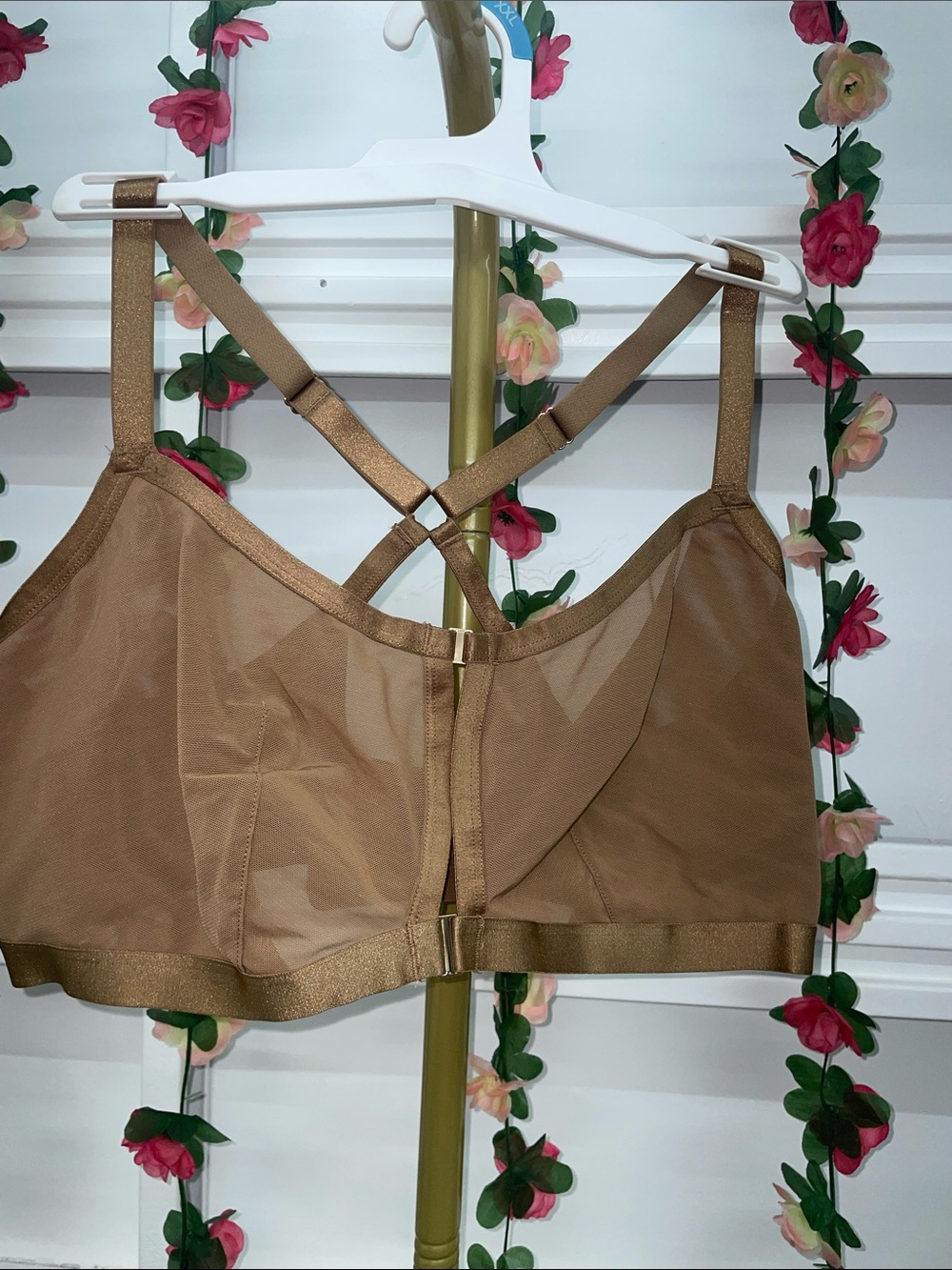 Women's Mesh Triangle Bralette - Auden™ Brown